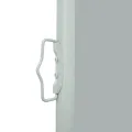 Auvent latéral rétractable de patio 120x500 cm Gris