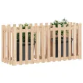 Lit surélevé de jardin design de clôture 150x50x70cm pin massif