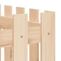 Lit surélevé de jardin design de clôture 150x50x70cm pin massif