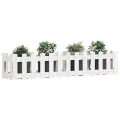 Lit surélevé de jardin design de clôture 150x30x30cm pin massif