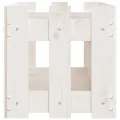 Lit surélevé de jardin design de clôture 150x30x30cm pin massif
