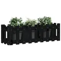 Lit surélevé de jardin design de clôture 100x30x30cm pin massif