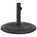 Socle de parasol Vert 45x45x30 cm Fonte