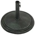 Socle de parasol Vert 45x45x30 cm Fonte