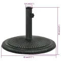 Socle de parasol Vert 45x45x30 cm Fonte