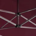 Tente de réception pliable et parois Aluminium 4,5x3 m Bordeaux