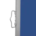 Auvent latéral rétractable de patio 140x600 cm bleu