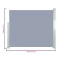 Auvent latéral rétractable 120 x 300 cm Gris