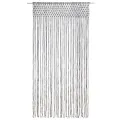 Rideau en macramé Anthracite 140x240 cm Coton
