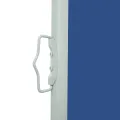 Auvent latéral rétractable de patio 120x500 cm Bleu
