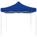 Tente de réception pliable Aluminium 2 x 2 m Bleu