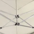 Tente de réception pliable Aluminium 6 x 3 m Crème