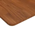 Dessus de table carré Marron foncé40x40x1,5cm Bois chêne traité