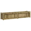 Jardinière 150x31x31 cm bois de pin imprégné