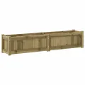Jardinière 150x31x31 cm bois de pin imprégné