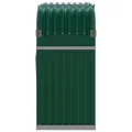 Porte-bûches vert 120x45x100 cm acier galvanisé