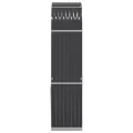 Porte-bûches anthracite 80x45x190 cm acier galvanisé