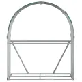 Porte-bûches vert 120x45x140 cm acier galvanisé