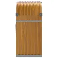 Porte-bûches marron clair 120x45x100 cm acier galvanisé