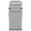Porte-bûches argenté 234x45x100 cm acier galvanisé