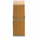 Porte-bûches marron clair 120x45x140 cm acier galvanisé