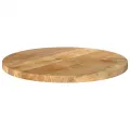 Dessus de table Ø 60x2,5 cm rond bois de manguier massif