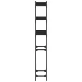 Étagère de lave-linge noir 67x25x163 cm bois d'ingénierie
