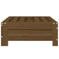 Couvercle de base de parasol marron miel bois massif de pin