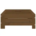 Couvercle de base de parasol marron miel bois massif de pin