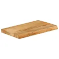 Dessus de table à bord vivant 50x20x2,5 cm bois massif manguier