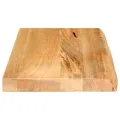 Dessus de table à bord vivant 50x20x2,5 cm bois massif manguier