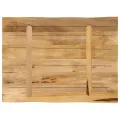 Dessus de table bord vivant 80x60x2,5 cm bois de manguier brut