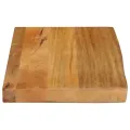 Dessus de table à bord vivant 60x20x2,5 cm bois massif manguier