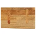 Dessus de table à bord vivant 60x20x2,5 cm bois massif manguier