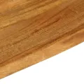 Dessus de table à bord vivant 60x20x2,5 cm bois massif manguier