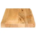 Dessus de table à bord vivant 40x30x3,8 cm bois massif manguier