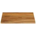 Dessus de table à bord vivant 60x60x2,5 cm bois massif manguier