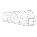 Clapier argenté 600x105x120 cm acier galvanisé