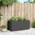 Jardinière gris foncé 80x36x35 cm PP