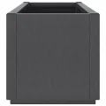 Jardinière gris foncé 80x36x35 cm PP