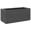 Jardinière gris foncé 80x36x35 cm PP