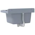 Lavabo pour montage murale gris 50x35x24 cm résine
