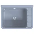 Lavabo pour montage murale gris 50x35x24 cm résine