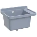 Lavabo pour montage murale gris 50x35x24 cm résine
