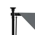 Auvent rétractable anthracite 150x150 m tissu et acier
