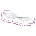 Chaises longues lot de 2 205x60x31,5cm bois massif de pin