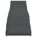 Chaises longues lot de 2 avec table gris résine tressée