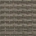 Chaise longue avec auvent et coussins gris résine tressée