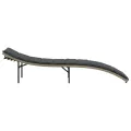 Chaises longues lot de 2 et coussins gris clair résine tressée