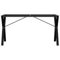 Pieds de table à manger cadre en Y 140x60x73 cm acier